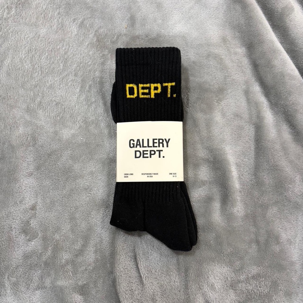 Gallery Dept Black and Yellow Casual Socks